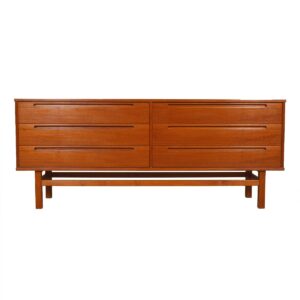 Teak Danish Modern 6-Drawer Dresser by Torring, Denmark