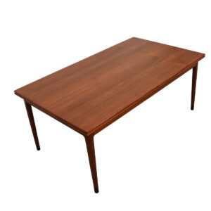 Expanding Danish Modern Colossal Teak Dining Table