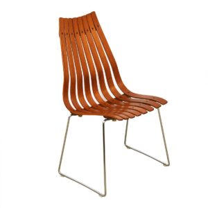 Set of 8 Norwegian Modern Hans Brattrud “Scandia” Teak Dining Chairs