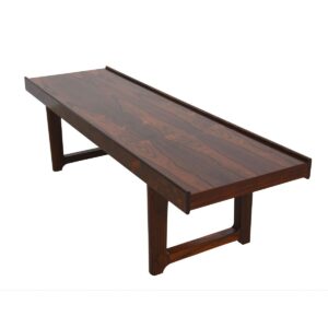 Danish Modern Rosewood Torbjorn Afdal Bruksbo Bench / Coffee Table