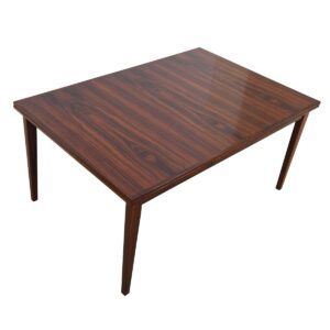 Danish Modern Rosewood Expanding Dining Table w/ Vertical Grain