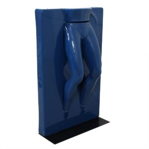 Unique Life-size Fiberglass Sculpture Mannequin Legs Protruding from Wall