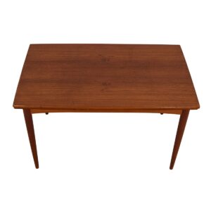 Small Danish Modern Teak 51″ Expanding Dining Table