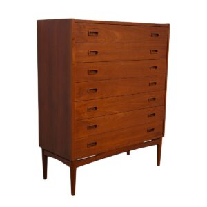 Tall Teak Danish Chest / Dresser by Arne Hovmand-Olsen for Mogens Kold