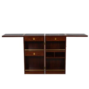 Rosewood Expanding ‘Book Bar’ / Storage Cabinet by Dyrlund