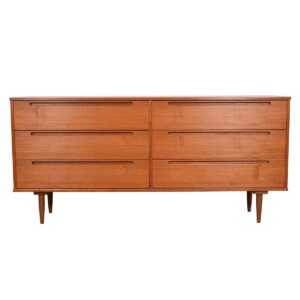 Teak Danish Modern 6-Drawer Dresser