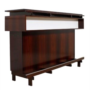 Show-Stopping Rosewood Standing Bar By Knud Bent for Dyrlund