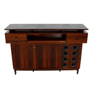 Show-Stopping Rosewood Standing Bar By Knud Bent for Dyrlund