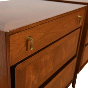 Pair of Decorator Walnut Nightstands