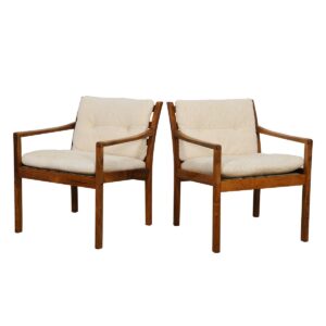 Pair of Danish Modern Rosewood Accent Chairs