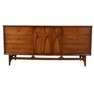 MCM Broyhill Brasilia 66″ Dresser / Sideboard in Walnut