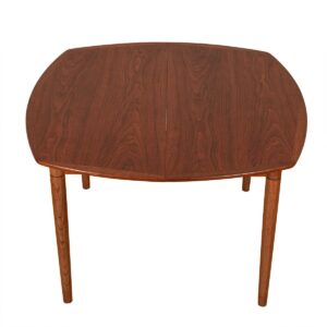 Danish Walnut ‘Rounded Octagon’ Expanding Dining Table