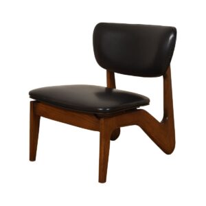 The Low-Riders: Pair, American Modernist Sculpted Accent Chairs
