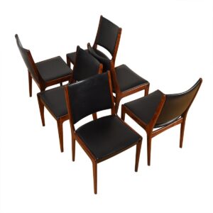 Set of 6 Danish Modern Rosewood Dining Chairs