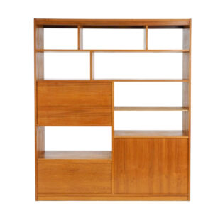 Danish Modern Teak Room Divider / Bookcase / Display Wall