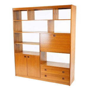 Danish Modern Teak Room Divider / Bookcase / Display Wall