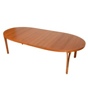 Danish Modern Oval Teak Dining Table