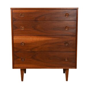 Walnut Mid-Century Tall Dresser