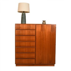KOMFORT Danish Teak Storage ‘Gents’ Chest / Dresser