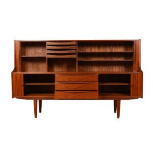 Danish Teak Tambour Door Highboard