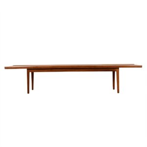 Drexel Walnut Longboard Coffee Table w/ Raised Thin-Edge