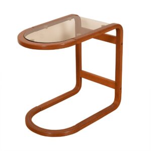 Danish Modern Teak U-Shaped “Loop” Accent Table