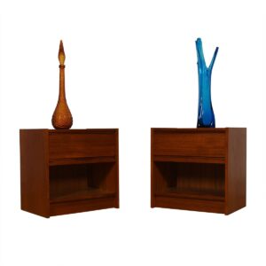 Pair of Danish Teak Nightstands