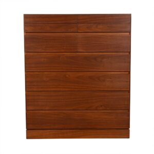 Danish Modern Tall Teak Organizer / Dresser