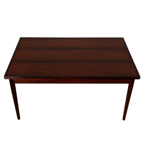 Mid-Sized Danish Modern Rosewood Expanding Dining Table.