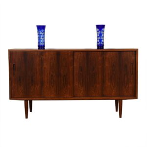 Rosewood Condo-Sized Sliding Door Sideboard / Media Cabinet
