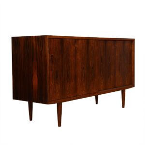 Rosewood Condo-Sized Sliding Door Sideboard / Media Cabinet