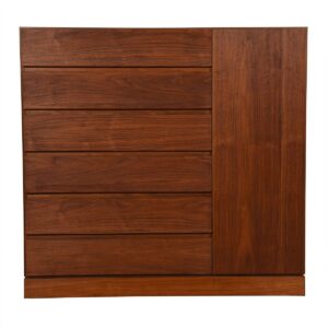 Danish Modern Walnut Gentleman’s Chest / Chest of Drawers