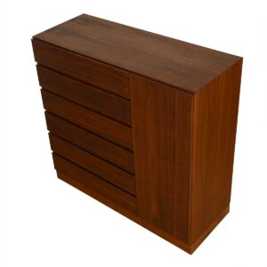 Danish Modern Walnut Gentleman’s Chest / Chest of Drawers