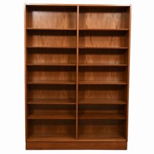 Danish Modern Teak Tall + Wide Full Bookcase