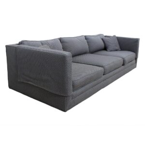 Knoll Blue & White Upholstered Sofa