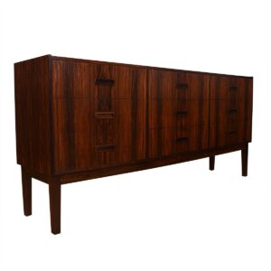 9-Drawer Danish Modern Rosewood Dresser / Sideboard