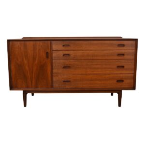 54″ Walnut Danish Modern Cabinet / Dresser by Arne Vodder