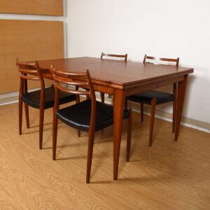 Mid-Sized Danish Teak Dining Table by Niels Møller.