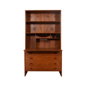 Hans Wegner Danish Teak 2 Pc. Drop-Down Secretary