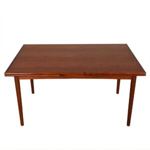 Compact Danish Modern Teak Expanding Dining Table