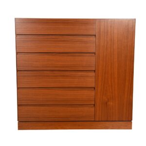 Danish Modern Teak Gentleman’s Chest / Chest of Drawers
