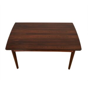 Danish Rosewood Concave Edge Expanding Dining Table