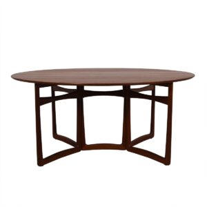 Peter Hvidt / Orla Molgaard-Nielsen Danish Teak Oval Drop-Leaf Dining Table