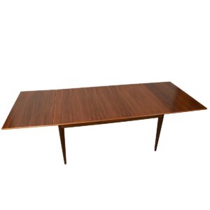 Swedish Modernist Expanding Walnut Dining Table by Dux
