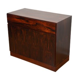 Compact Danish Rosewood Chest / Storage Cabinet / Bar