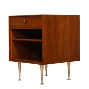 George Nelson MCM Walnut Nightstand by Herman Miller