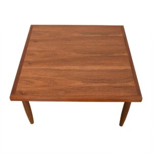 Mid Century Walnut Square Coffee Table