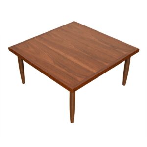 Mid Century Walnut Square Coffee Table