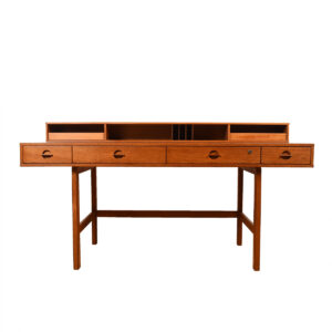 Lovig ‘Flip-Top’ Danish Modern Teak Partner’s Desk.