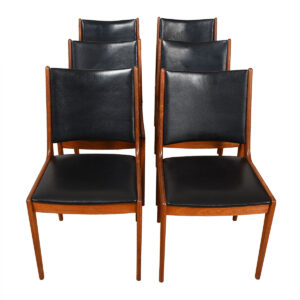 Set of 6 Johannes Andersen Danish Teak Dining Chairs for Uldum Mobelfabrik